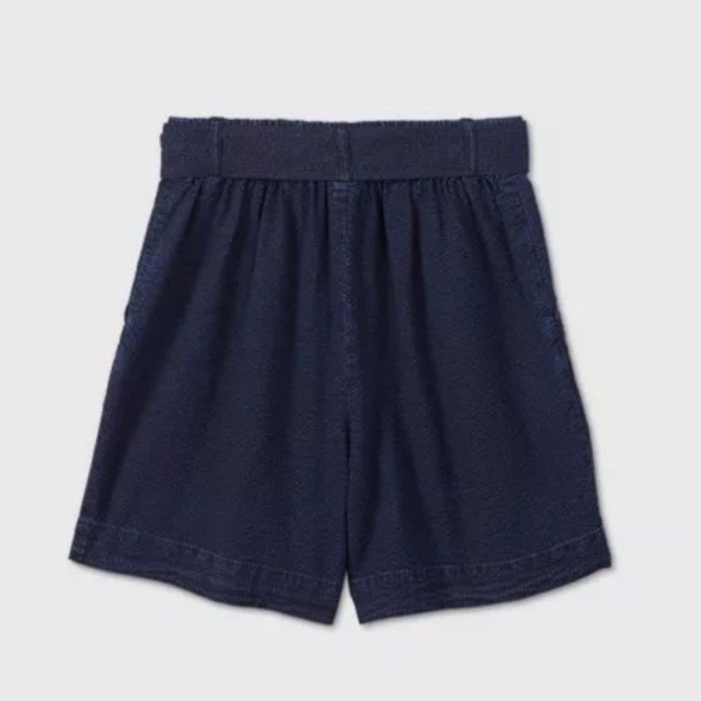 A New Day High Waisted Belted Blue Shorts Size XS - Picture 2 of 5